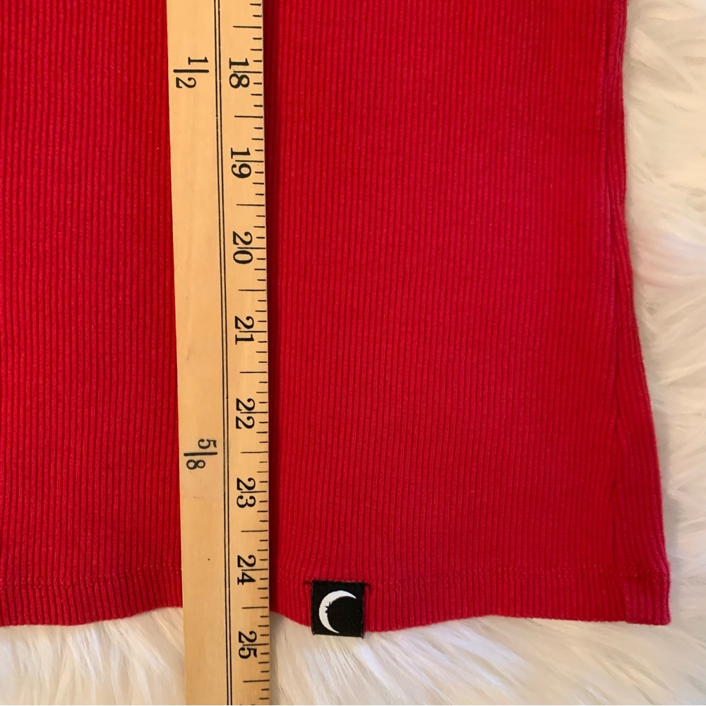 ZYIA Red Cali Tank Top Sz XL Ribbed Activewear Yoga Fitness Workout Gym - Picture 7 of 12